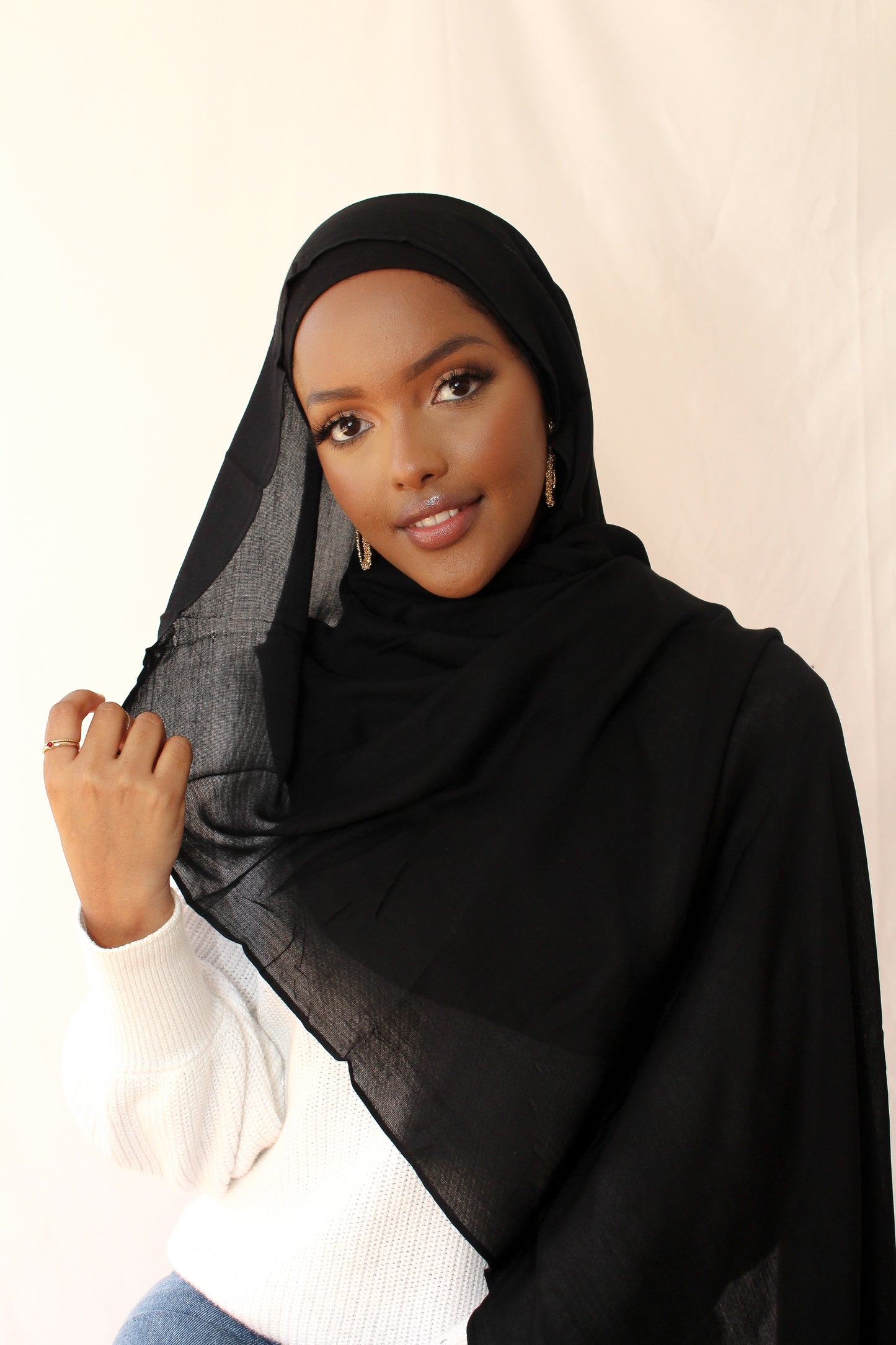 Classic Black Modal hijab